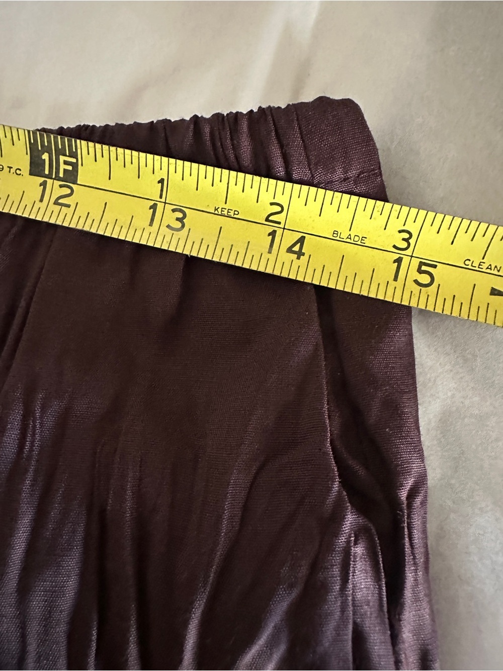 White Stag Maxi Skirt with Lace Detail- size 12-14- Deep Brown Tiered NEW - Picture 7 of 7